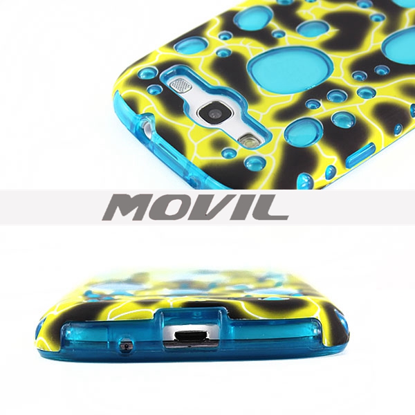 NP-2496 Burbujas de color funda para Samsung Galaxy S3 I9300-2